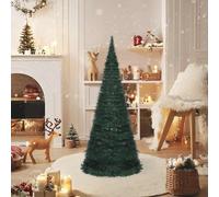 vidaXL Sapin de Noël Pop-Up artificiel avec éclairage Vert 210 cm