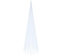 Sapin de Noël sur Mât de Drapeau 108 LED Blanc Froid 180 cm Décoration vidaXL