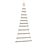 vidaXL Arbre de noël Suspendu et étoile supérieure 74x150 cm, Sapin de Noël Suspendu au Mur, Sapin de Noël à accrocher au Mur, décoration de Noël à Suspendre