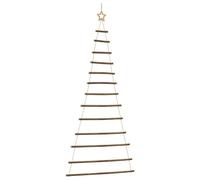 vidaXL Sapin de Noël Suspendu avec étoile supérieure 86 x 180 cm Branche Naturelle