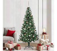 vidaXL SapindeNoëlartificiel avec 300 LED avec support Vert 210cm PVC