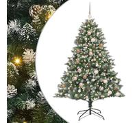 vidaXL SapindeNoëlartificiel avec 300 LED Vert 126 x 126 x 180 cm PVC