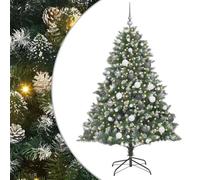 vidaXL SapindeNoëlartificiel avec 300 LED Vert 126 x 126 x 180 cm PVC