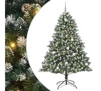 vidaXL SapindeNoëlartificiel avec 300 LED Vert 140 x 140 x 210 cm PVC