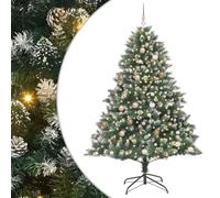 vidaXL SapindeNoëlartificiel avec 300 LED Vert 140 x 140 x 210 cm PVC