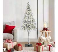 vidaXL SapindeNoëlartificiel avec des lumières à LED Blanc 150cm PVC
