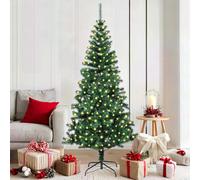 vidaXL SapindeNoëlartificiel avec 300 LED avec Support Vert 180 cm PVC