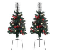 vidaXL Sapins de Noël artificiels 2 pcs 76 cm PVC