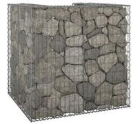 vidaXL Schanskorf voor container 110x100x110 cm gegalvaniseerd staal151298 Argent G