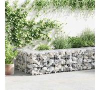 vidaXL Schanskorfmuur met deksels 900x30x50 cm gegalvaniseerd staal147816 G