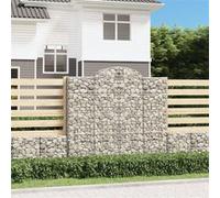 vidaXL Schanskorven 11 st gewelfd 200x50x180/200 cm ijzer3146413 G