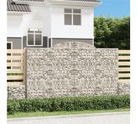 vidaXL Schanskorven 2 st gewelfd 300x30x180/200 cm ijzer3146593 G