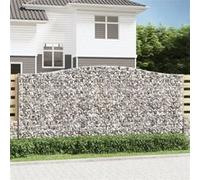 vidaXL Schanskorven 2 st gewelfd 400x30x180/200 cm ijzer3145878 G