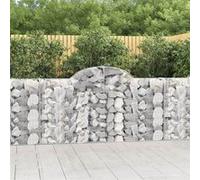 vidaXL Schanskorven 20 st gewelfd 200x30x100/120 cm ijzer3146125 G
