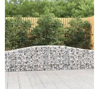 vidaXL Schanskorven 20 st gewelfd 400x30x60/80 cm ijzer3145810 G