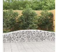 Schanskorven 20 st gewelfd 400x50x40/60 cm gegalvaniseerd ijzer3145927