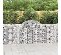 Schanskorven 4 st gewelfd 200x30x100/120 cm ijzer3146112