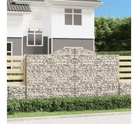 vidaXL Schanskorven 4 st gewelfd 300x30x160/180 cm ijzer3146577 G