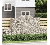 vidaXL Schanskorven 5 st gewelfd 200x30x140/160 cm ijzer3146155 G