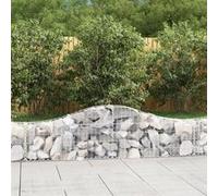 vidaXL Schanskorven 5 st gewelfd 200x30x40/60 cm gegalvaniseerd ijzer3145370 G