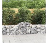 vidaXL Schanskorven 5 st gewelfd 200x50x60/80 cm gegalvaniseerd ijzer3146281 G