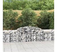 vidaXL Schanskorven 5 st gewelfd 300x50x60/80 cm gegalvaniseerd ijzer3146668 G