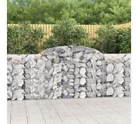 Schanskorven 7 st gewelfd 300x30x100/120 cm ijzer3146526