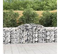 vidaXL Schanskorven 7 st gewelfd 300x50x80/100 cm gegalvaniseerd ijzer3146688 G