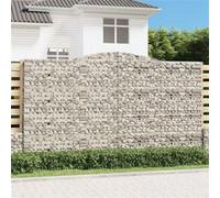 Schanskorven 7 st gewelfd 400x30x220/240 cm ijzer3146949