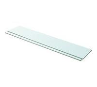 Vidaxl Panneaux D'étagère 2 Pcs Verre Transparent 100 X 20 Cm