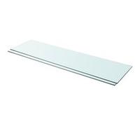 vidaXL Panneaux d'étagère 2 pcs Verre Transparent 110 x 30 cm Transparent
