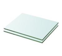 vidaXL Schappen 2 st 20x20 cm glas transparant3051544 Transparent G