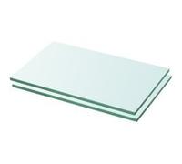 Schappen 2 st 30x12 cm glas transparant3051547