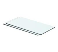 Schappen 2 st 40x15 cm glas transparant3051553