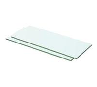 vidaXL Panneaux d'étagère 2 pcs Verre Transparent 50 x 15 cm
