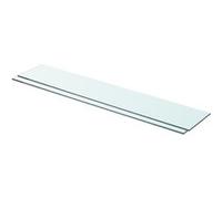 vidaXL Panneaux d'étagère 2 pcs Verre Transparent 80 x 15 cm