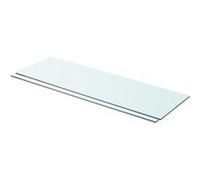 Vidaxl Panneaux D'étagère 2 Pcs Verre Transparent 80 X 25 Cm