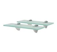 vidaXL Étagères murales flottantes en verre 30×10 cm 8 mm – Lot de 2