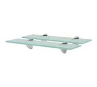 Schappen zwevend 2 st 40x20 cm 8 mm glas3051519