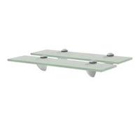 Schappen zwevend 2 st 40x20 cm 8 mm glas3051535