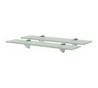Schappen zwevend 2 st 50x20 cm 8 mm glas3051536
