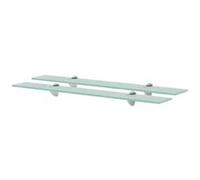 vidaXL 2X Etagères Murales Etagères Flottantes Etagères Suspendues Salon Chambre à Coucher Salle de Bain Maison Intérieur Verre 70x10 cm 8 mm