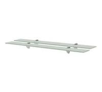 Schappen zwevend 2 st 80x10 cm 8 mm glas3051515