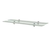 2x Etagères Murales Etagères Suspendues Etagères Flottantes Salon Chambre à Coucher Salle de Bain Maison Intérieur Verre 80x20 cm 8 mm