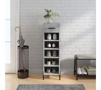 vidaXL Schoenenkast 30x35x105 cm bewerkt hout betongrijs829688 Gris G