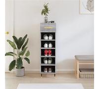 vidaXL Schoenenkast 30x35x105 cm bewerkt hout grijs sonoma eikenkleur829658 Gris G