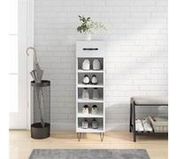 Vidaxl Armoire À Chaussures Blanc 30x35x105 Cm Bois D'ingénierie Blanc