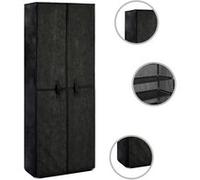 vidaXL Schoenenkast 60x30x166 cm stof zwart282463 Noir G
