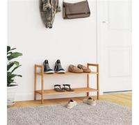 Schoenenrek 69x27x41 cm massief walnotenhout350361