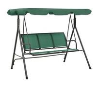 Vidaxl Balancelle De Jardin Vert 170 Cm Textilène Et Acier